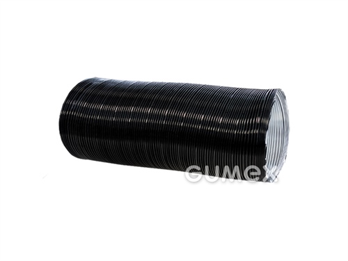 SEMI ALG, 80mm, Länge 3m, 0,02bar, Aluminium, -30°C/+250°C, schwarz glänzend, 